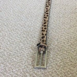 Banana Republic leopard belt in medium.